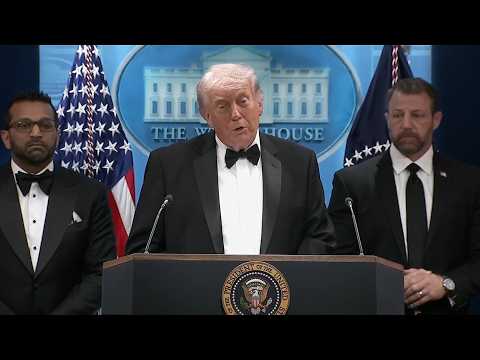 FULL PRESS CONFERENCE: Suspect in custody, Trump safe after shooting scare at Correspondents' Dinner
