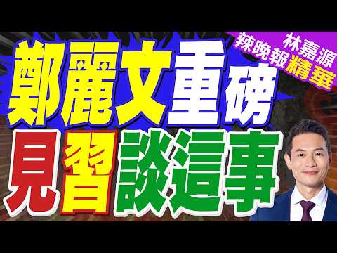 談鄭習會 鄭麗文:大陸會對台灣釋出善意 藍營定調此行為「2026和平之旅」｜吳伯雄叮嚀:兩岸絕對不能動武｜介文汲.栗正傑.嚴震生深度剖析?【林嘉源辣晚報】精華版 @中天新聞CtiNews
