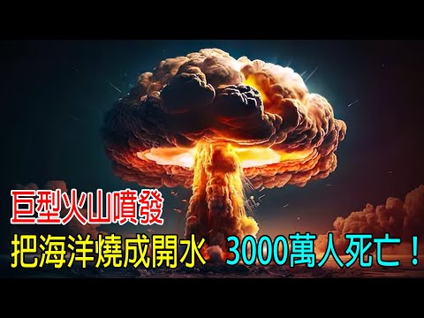 巨型火山噴發，把海洋燒成開水，3000萬人死亡！2025最新災難片
