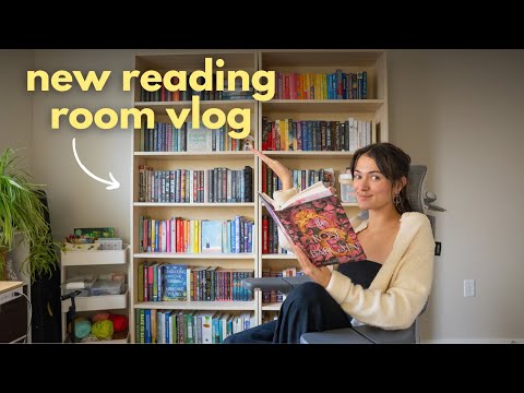 Setting up my NEW book room (it was chaotic)