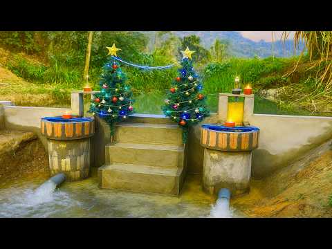 DIY Water Power Generator Decorated for Christmas | Fast Build