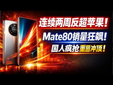 连续两周反超苹果！华为Mate80凭什么让国人疯抢，重夺国内市场第一？#华为Mate80#华为反超苹果#国产手机崛起#鸿蒙OS6#科技强国#华为黑科技#手机市场份额#中国制造