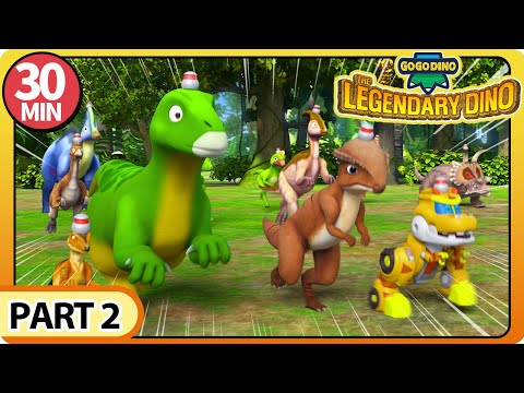 [GOGODINO: The Legendary Dino] Pt.2 Legendary Dino vs Eggbots Army | Dinosaurs for Kids | Cartoon