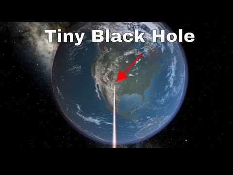 What if Someone (i.e Thanos) Dropped a Tiny Black Hole on Earth?