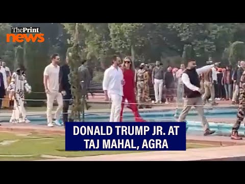US President Donald Trump's son visits Taj Mahal in Agra