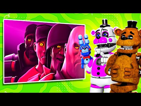 Freddy and Funtime Freddy REACT to TF2 VS FNAF!