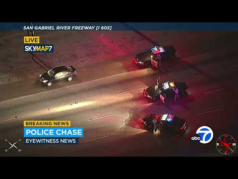 FULL CHASE: Authorities chasing DUI suspect in San Gabriel Valley