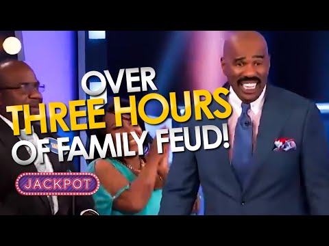 Over 3 HOURS Of The Best Family Feud Moments With STEVE HARVEY!