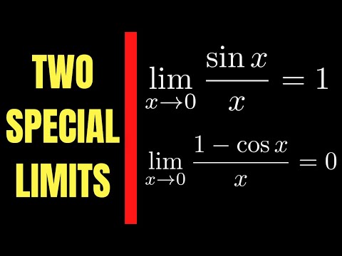 Calculus 1: Limits of sin(x)/x and (1 - cos(x))/x as x approaches zero