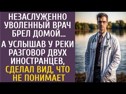 Незаслуженно уволенный врач брел домой… А услышав у реки двух иностранцев, сделал вид, что не понял…