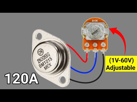 How To Make Adjustable Voltage Regulator Using 2N3055 | Transistor Voltage Controller Circuit