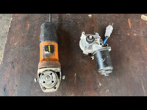 How to make angel grinder // convert wiper motor to grinder || amazing process