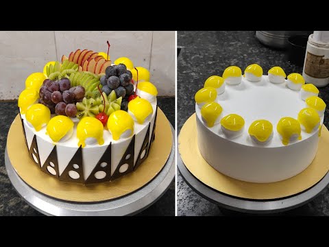 Delicious and Yummy Fruit Birthday Cake Recipe|Fresh fruit cake Ishka Decoration kaisa hai Bataiye