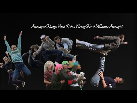 Stranger Things Cast Acting Crazy For 5 Minutes Straight!!! 