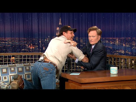 Matthew McConaughey's Crocodile Fight | Late Night with Conan O’Brien