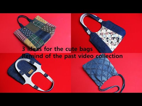 3 "surprise" ideas for DIY "cute bags"! / "net" shoulder bag / "hand stitch" tote / "weaving" hob...