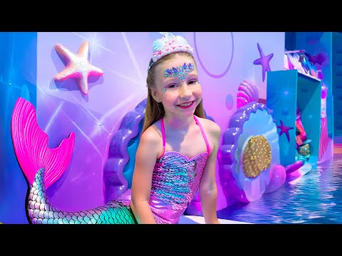 Nastya and Dad visit a science museum and amusement park in Dubai