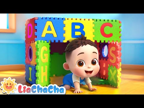 ABC Song (Alphabet Mat Version)🔤 | Alphabet Hunt Song | Kids Songs & Nursery Rhymes | LiaChaCha