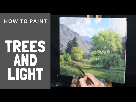 How to Paint TREES and LIGHT