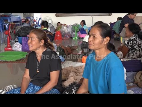 Civilians at shelter near Thai border express their fears after fleeing clashes with Cambodia