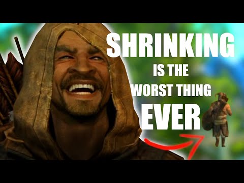Skyrim™ but every time you die you shrink