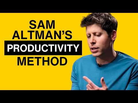 Sam Altman's Productivity System: Start Using It Today (Fast & Simple)