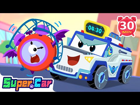 ⏰不聽話的時鐘 | 鐘錶大亂鬥🕰️ | 🚓警車雷克出動 | 🔔叮鈴鈴準時鐘錶 | 兒童趣味動畫 | 益智啟蒙 | 汽車卡通片 | 超級汽車