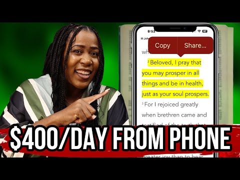 Make $400 A Day Just Copying Bible Verses on Your Phone