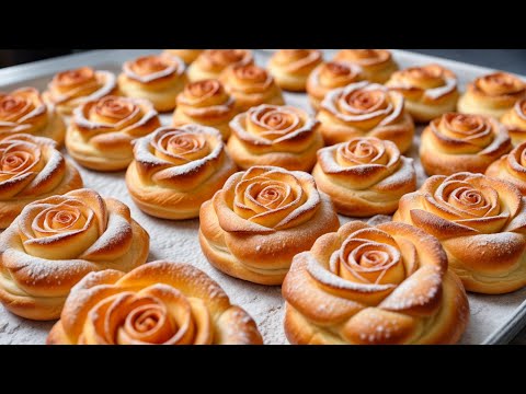 That's what the bakers hide! Rose rolls in 15 minutes! Stay soft for a whole week!