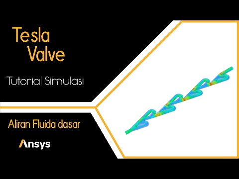 CFD CAE SImulation | Tutorial Ansys | Fluida Tesla Valve