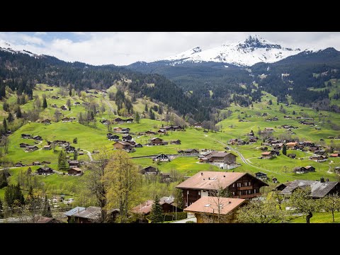 Flying Over Switzerland With Relaxing Music | Beautiful Piano Music