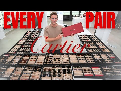 The Craziest Cartier Glasses Try-On! (I Tried THEM ALL)