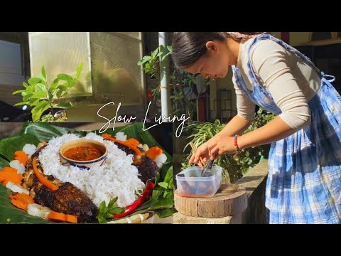 Seasonal Slow Living I Cozy Winter Barbecues I Winter Garden Harvest & Rustic Fire Cooking I Vlog 🌿