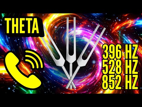Cosmic Call of Universal Blessings 🌌 396 Hz + 528 Hz + 852 Hz Tuning Forks (Theta)