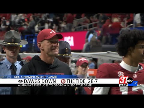 Alabama falls to Georgia in SEC Championship, 28-7