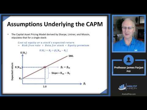 Modern Portfolio Theory (MPT) and the Capital Asset Pricing Model (CAPM) (FRM P1 2025 – B1 – Ch5)