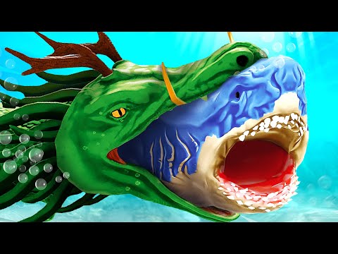 Evolving DRAGON SHARK to GOD DRAGON | Feed and Grow Fish