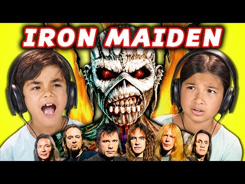 KIDS REACT TO IRON MAIDEN (Metal Music)