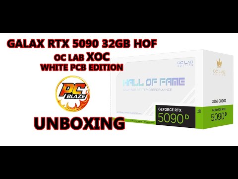 Galax GeForce RTX 5090 D HOF OC LAB XOC EDITION unboxing PCBlaze