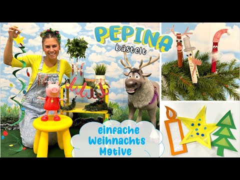 🎄 WEIHNACHTSBASTELN mit Sven & Peppa Wutz ✨ 5 einfache Weihnachts-Bastelideen für Kinder ✂️