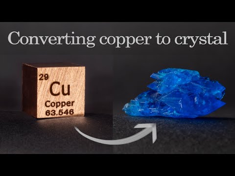 Synthesis of copper sulfate by electrolysis