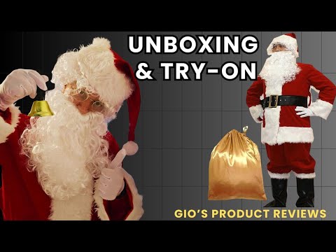 Transform into Santa Claus! Potalay Deluxe Santa Suit 11pc Unboxing & Try-On