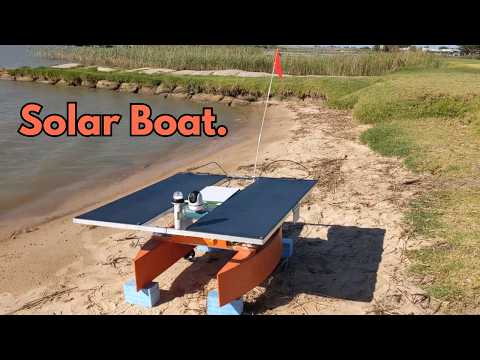 Solar-powered unlimited range R/C boat