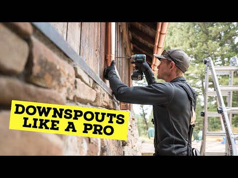 How to Build and Install Rain Gutter Downspouts