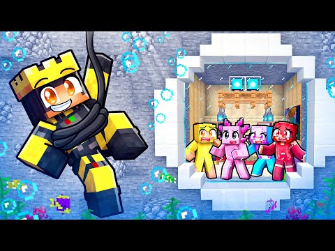 Building a SECRET Underwater Base in Minecraft