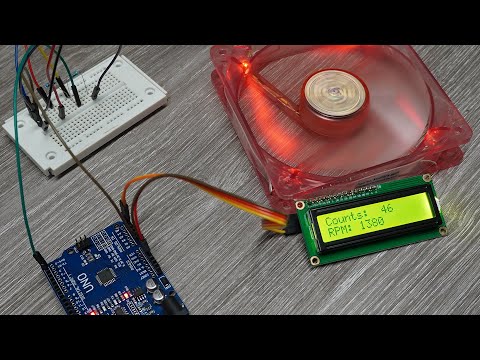 Measuring fan speed and RPM with Arduino (German Video)