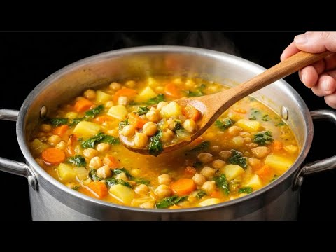 ✨ Das Geheimnis für eine köstliche Kichererbsensuppe wie im Fünf-Sterne-Hotel! Leckeres Rezept❗