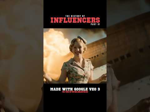 The 20th Century of Influencers! | VEO 3 demo | The History of Influencers Part 4 #veo3  #aifilm
