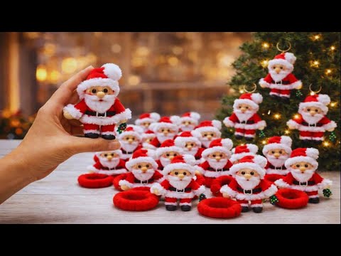 Nobody Believes It! Amazing Idea🎅 Making a Santa Claus from a Hair Rubber Bands | SOLD 50!