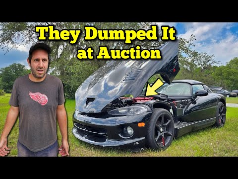 I Bought an 'As-Is' Dodge Viper at Auction hiding a Corroded Cooling System Mess!